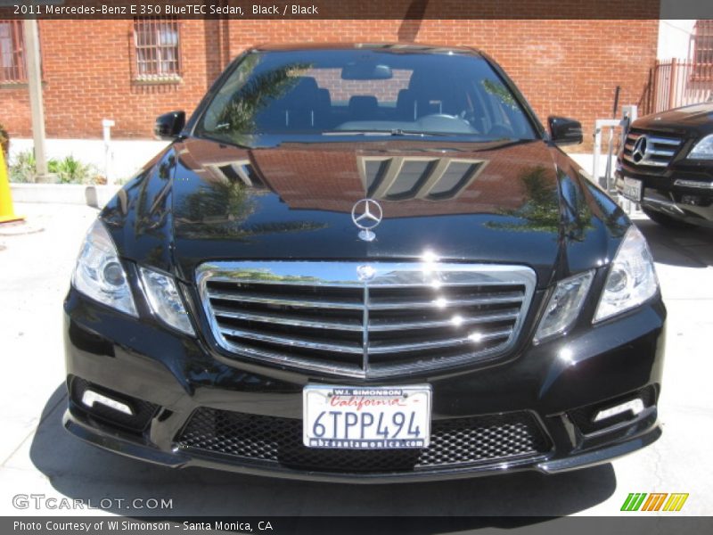 Black / Black 2011 Mercedes-Benz E 350 BlueTEC Sedan