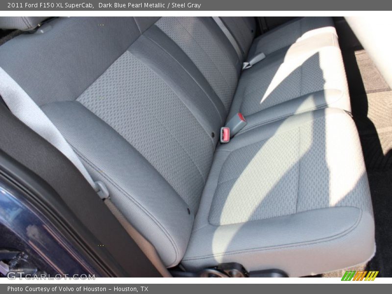 Dark Blue Pearl Metallic / Steel Gray 2011 Ford F150 XL SuperCab