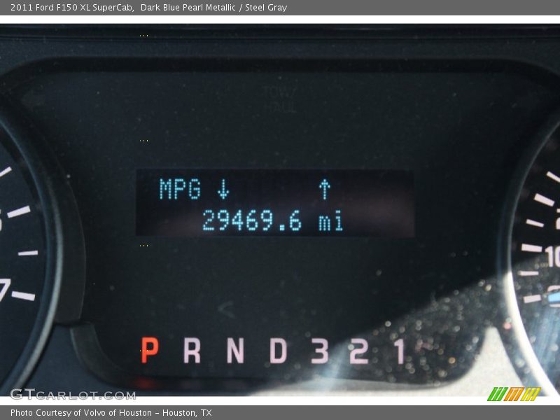 Dark Blue Pearl Metallic / Steel Gray 2011 Ford F150 XL SuperCab