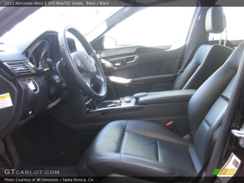 Black / Black 2011 Mercedes-Benz E 350 BlueTEC Sedan