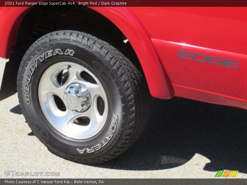 Bright Red / Dark Graphite 2001 Ford Ranger Edge SuperCab 4x4