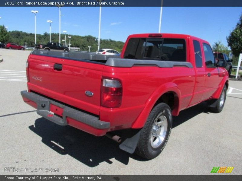 Bright Red / Dark Graphite 2001 Ford Ranger Edge SuperCab 4x4