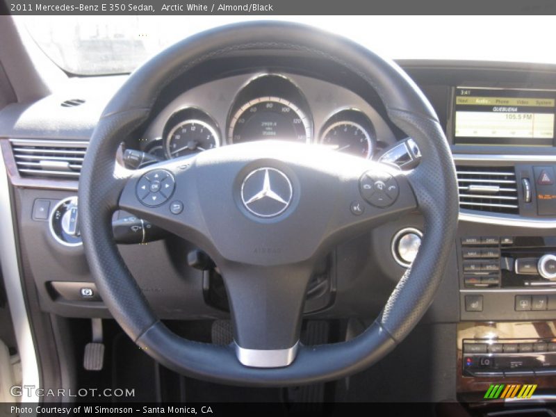 Arctic White / Almond/Black 2011 Mercedes-Benz E 350 Sedan