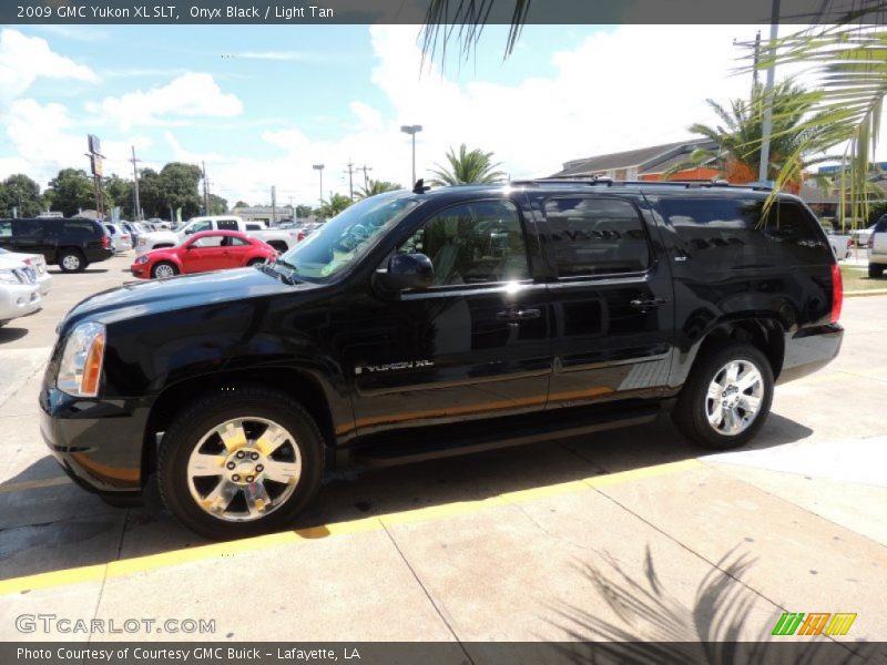 Onyx Black / Light Tan 2009 GMC Yukon XL SLT