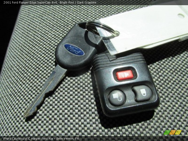 Bright Red / Dark Graphite 2001 Ford Ranger Edge SuperCab 4x4