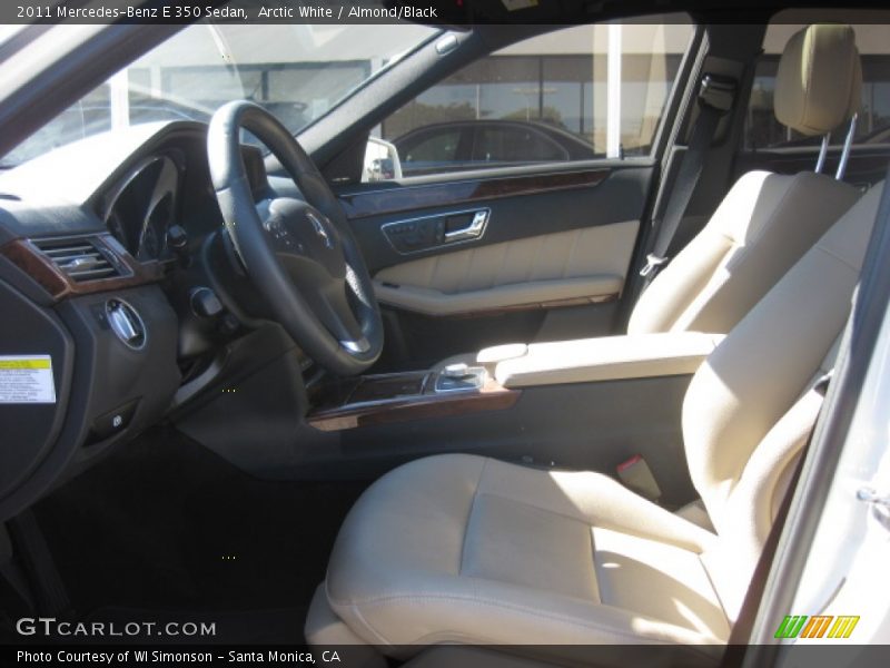 Arctic White / Almond/Black 2011 Mercedes-Benz E 350 Sedan