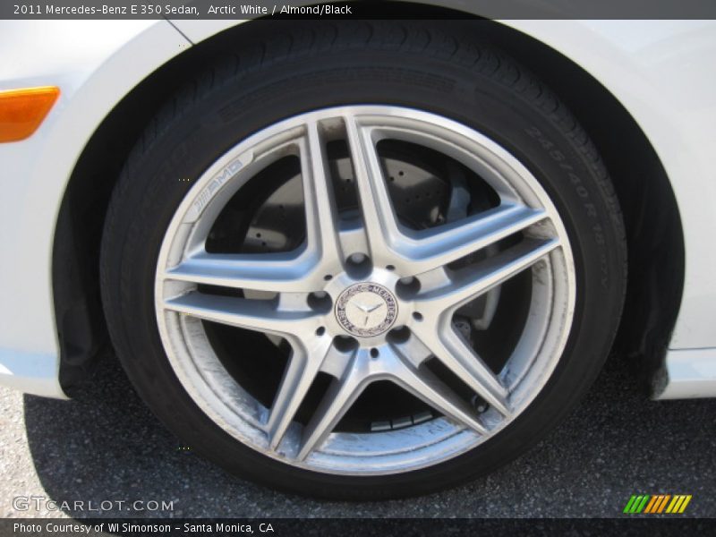 Arctic White / Almond/Black 2011 Mercedes-Benz E 350 Sedan
