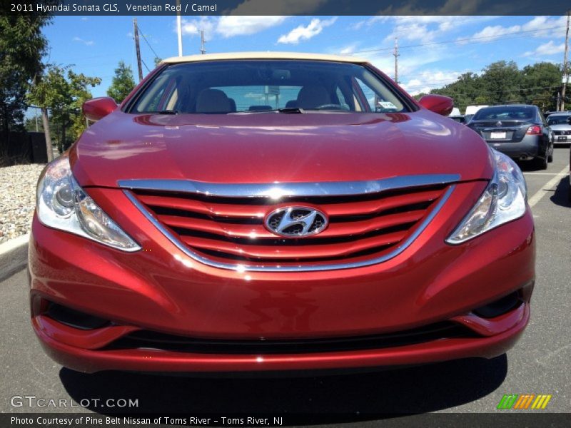 Venetian Red / Camel 2011 Hyundai Sonata GLS