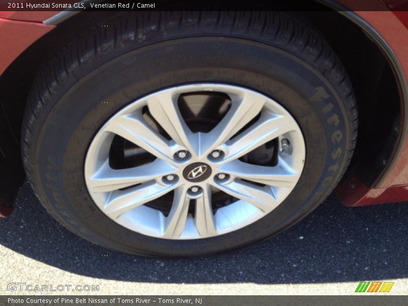 Venetian Red / Camel 2011 Hyundai Sonata GLS