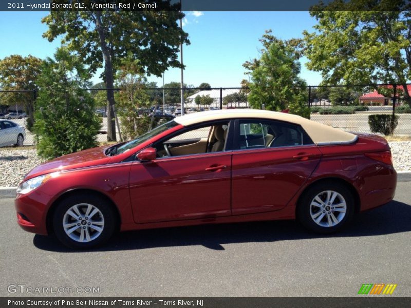 Venetian Red / Camel 2011 Hyundai Sonata GLS