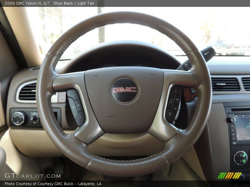 Onyx Black / Light Tan 2009 GMC Yukon XL SLT