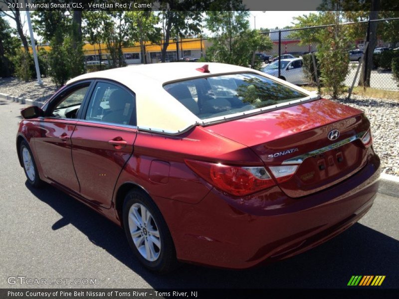Venetian Red / Camel 2011 Hyundai Sonata GLS