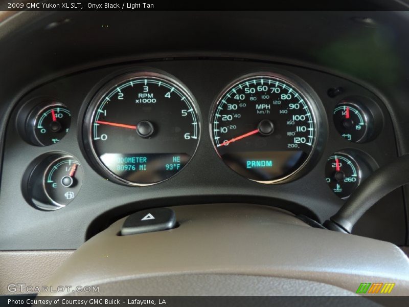 Onyx Black / Light Tan 2009 GMC Yukon XL SLT