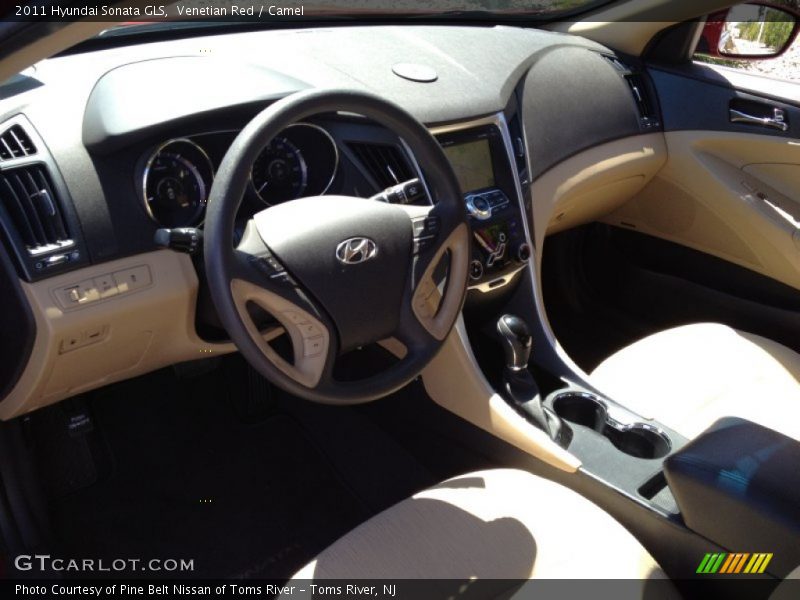 Venetian Red / Camel 2011 Hyundai Sonata GLS