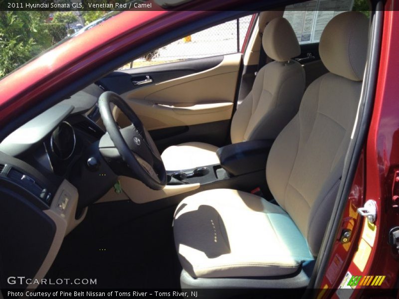 Venetian Red / Camel 2011 Hyundai Sonata GLS