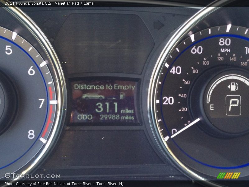 Venetian Red / Camel 2011 Hyundai Sonata GLS
