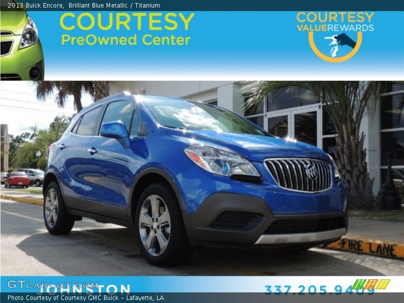 Brilliant Blue Metallic / Titanium 2013 Buick Encore