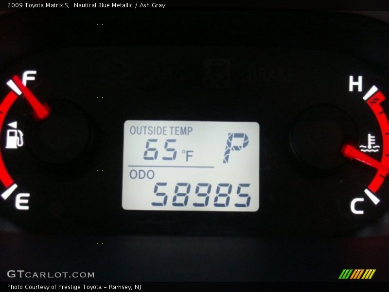 Nautical Blue Metallic / Ash Gray 2009 Toyota Matrix S