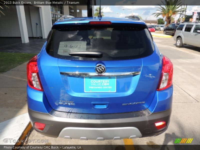 Brilliant Blue Metallic / Titanium 2013 Buick Encore