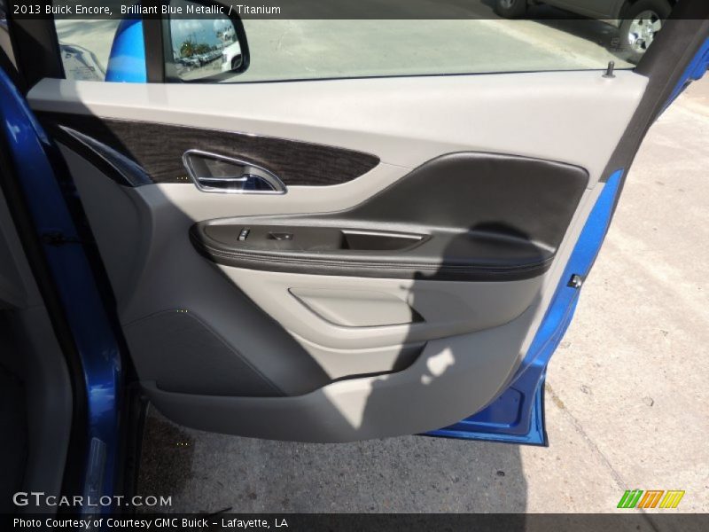 Brilliant Blue Metallic / Titanium 2013 Buick Encore