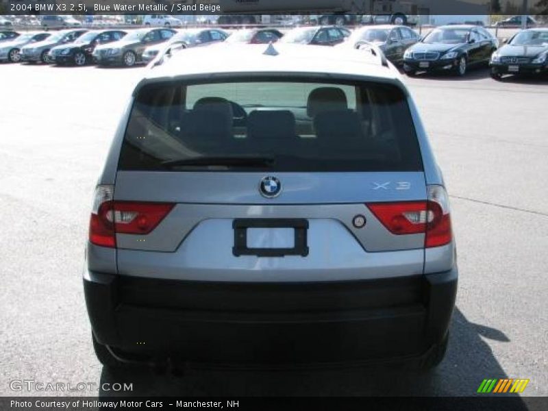 Blue Water Metallic / Sand Beige 2004 BMW X3 2.5i
