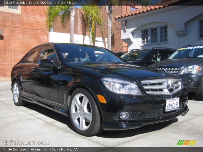 Black / Black 2010 Mercedes-Benz C 300 Sport