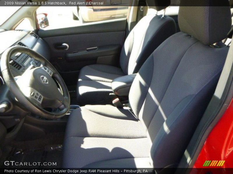 Red Alert / Charcoal 2009 Nissan Versa 1.8 S Hatchback