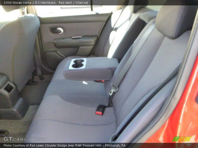 Red Alert / Charcoal 2009 Nissan Versa 1.8 S Hatchback