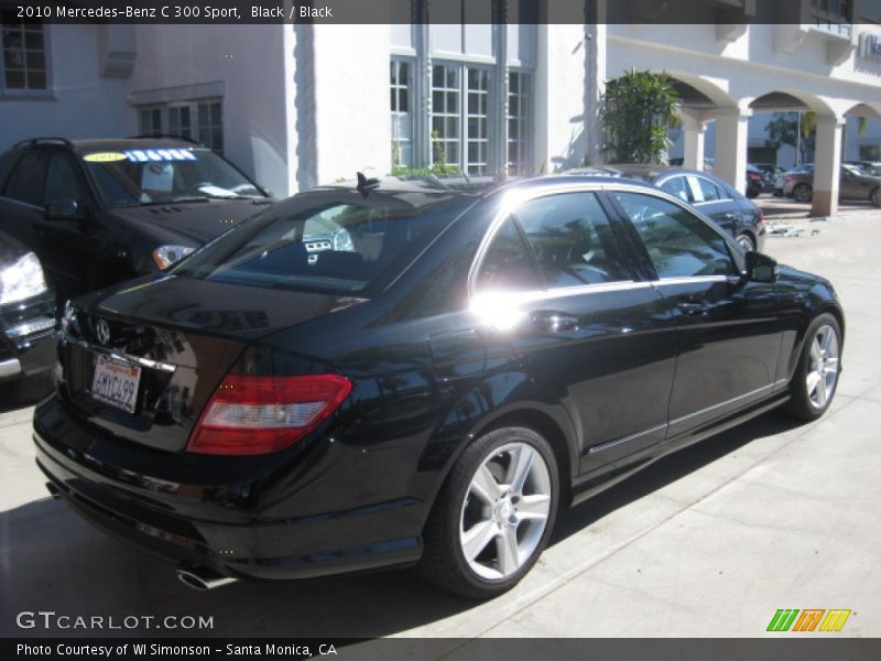 Black / Black 2010 Mercedes-Benz C 300 Sport