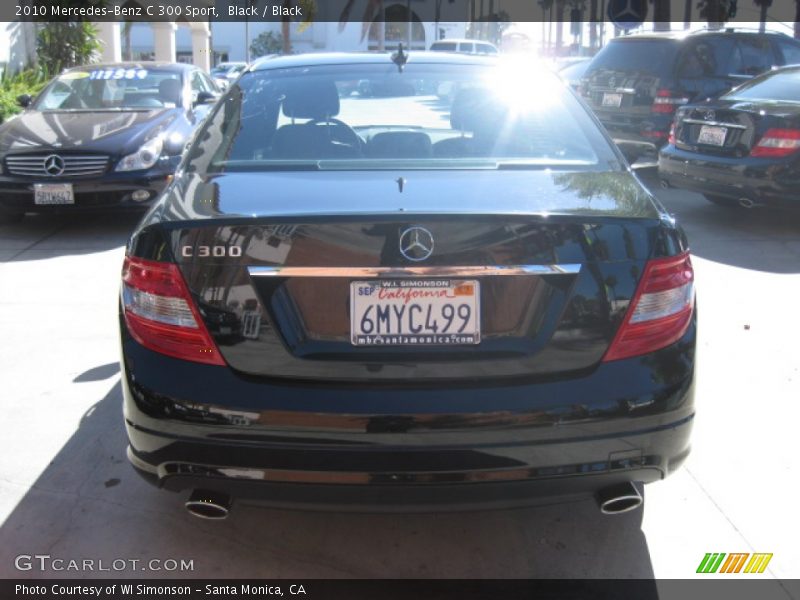 Black / Black 2010 Mercedes-Benz C 300 Sport