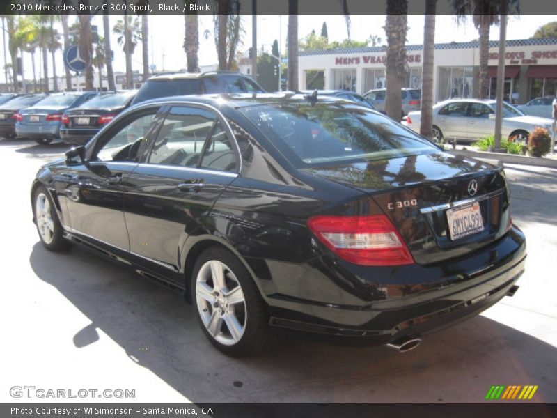 Black / Black 2010 Mercedes-Benz C 300 Sport