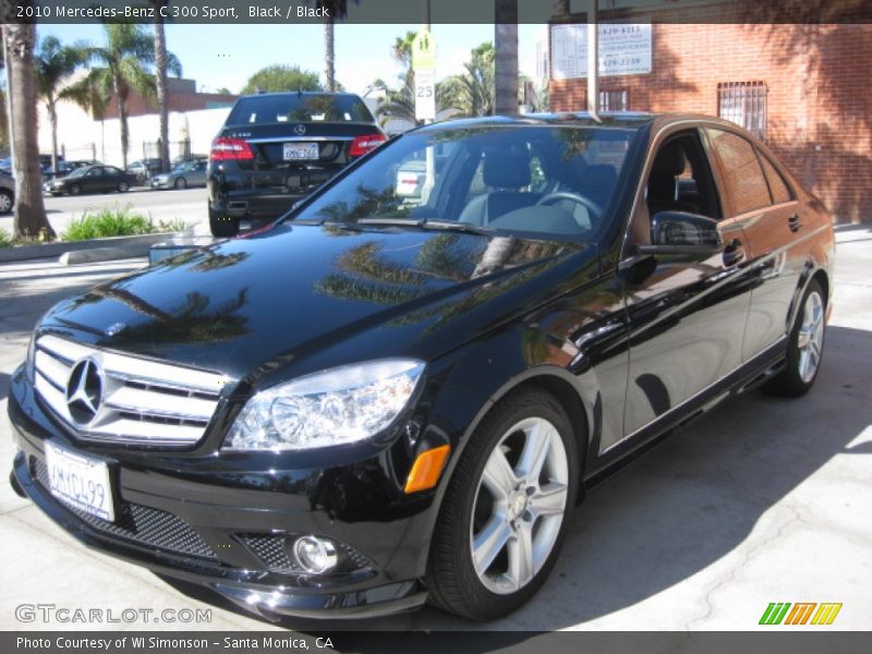 Black / Black 2010 Mercedes-Benz C 300 Sport
