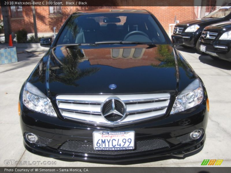 Black / Black 2010 Mercedes-Benz C 300 Sport