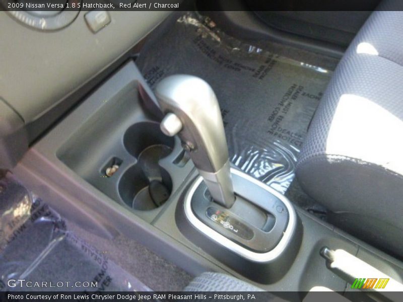 Red Alert / Charcoal 2009 Nissan Versa 1.8 S Hatchback