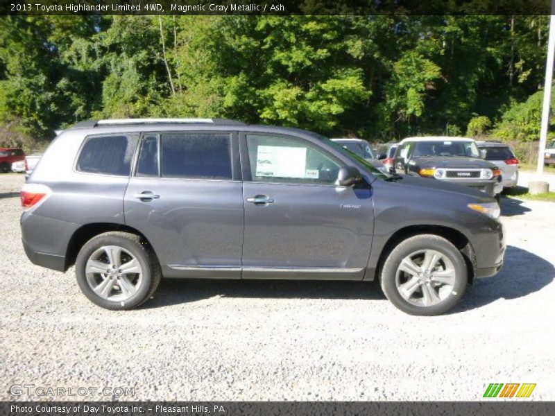Magnetic Gray Metallic / Ash 2013 Toyota Highlander Limited 4WD