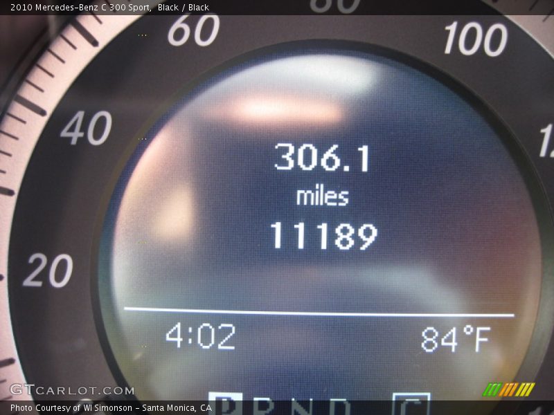 Black / Black 2010 Mercedes-Benz C 300 Sport