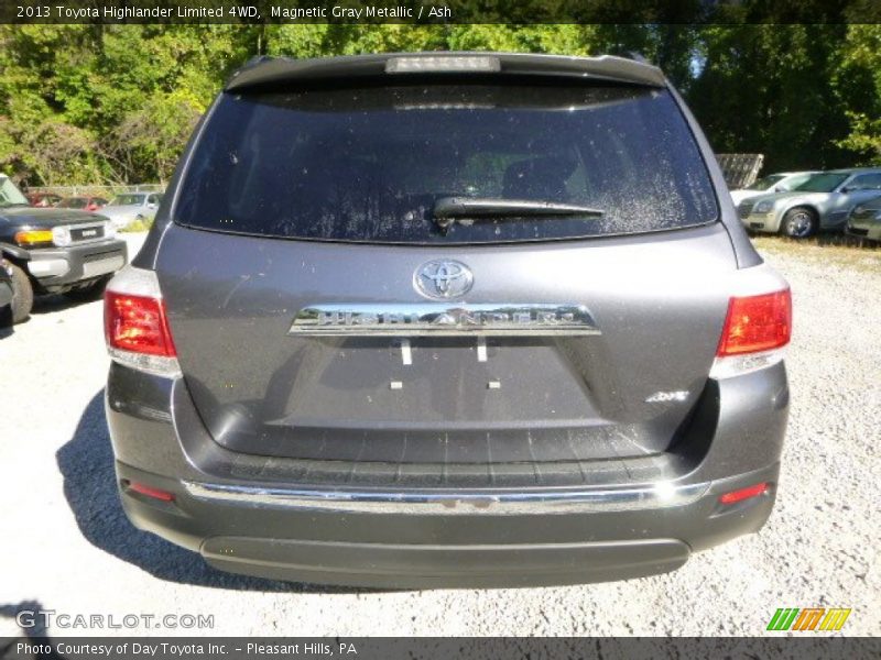 Magnetic Gray Metallic / Ash 2013 Toyota Highlander Limited 4WD