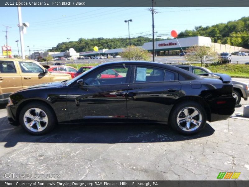 Pitch Black / Black 2012 Dodge Charger SE