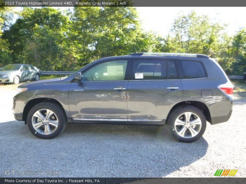 Magnetic Gray Metallic / Ash 2013 Toyota Highlander Limited 4WD