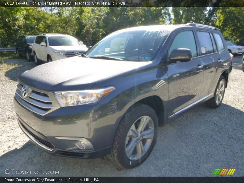 Magnetic Gray Metallic / Ash 2013 Toyota Highlander Limited 4WD