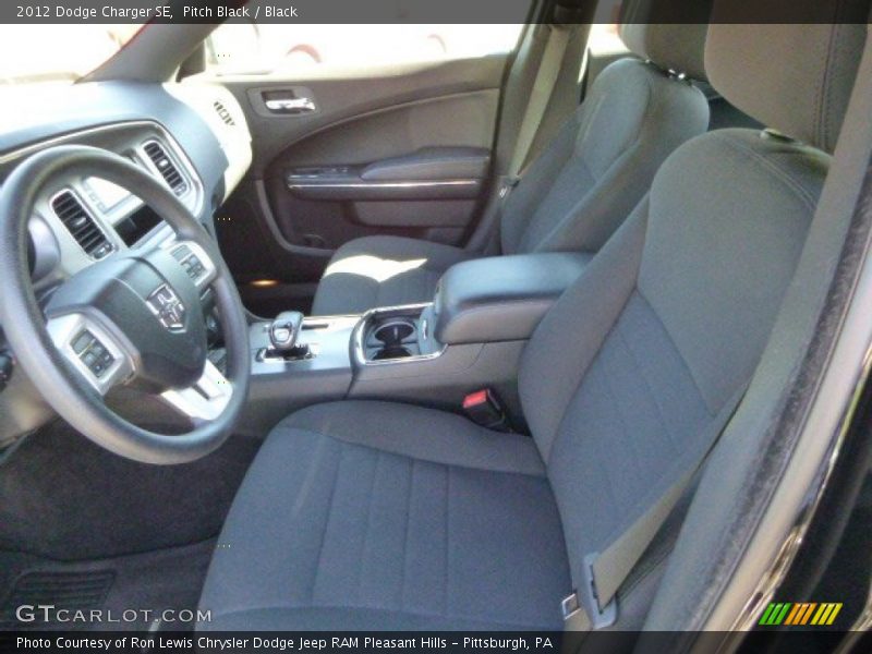 Pitch Black / Black 2012 Dodge Charger SE