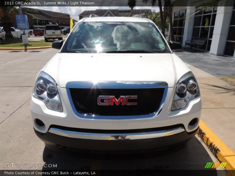 Summit White / Light Titanium 2011 GMC Acadia SL