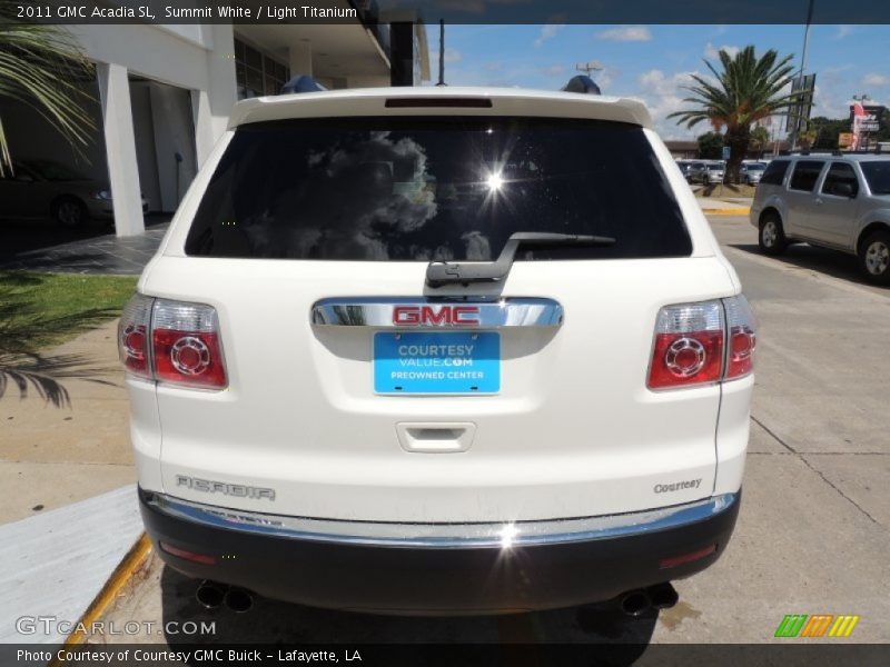 Summit White / Light Titanium 2011 GMC Acadia SL