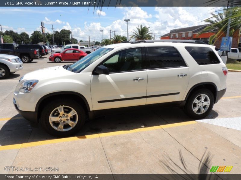 Summit White / Light Titanium 2011 GMC Acadia SL