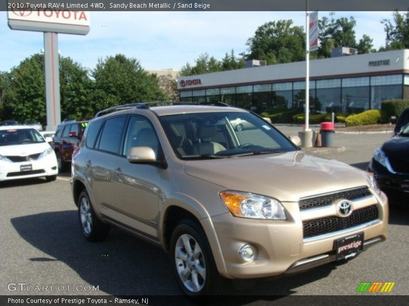 Sandy Beach Metallic / Sand Beige 2010 Toyota RAV4 Limited 4WD