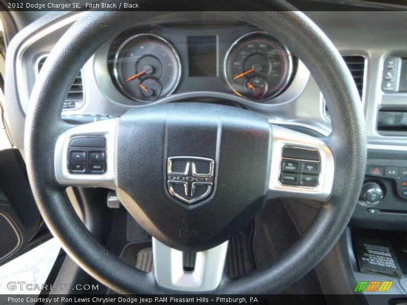 Pitch Black / Black 2012 Dodge Charger SE
