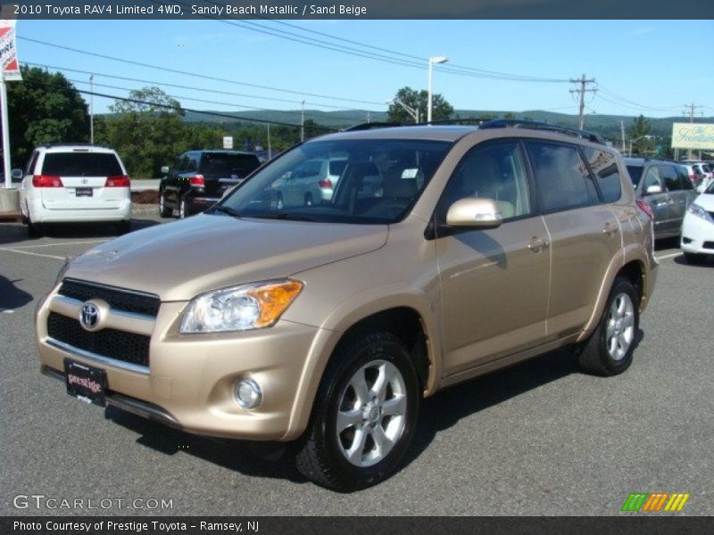 Sandy Beach Metallic / Sand Beige 2010 Toyota RAV4 Limited 4WD