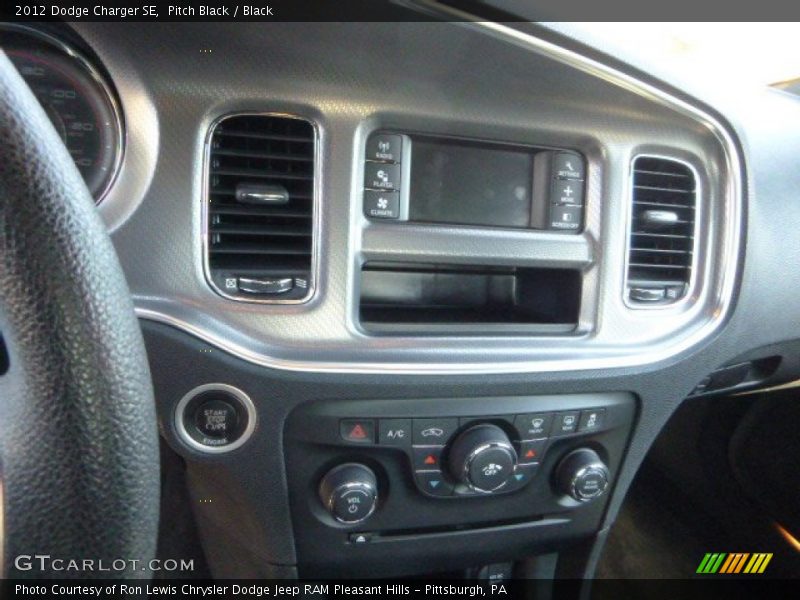 Pitch Black / Black 2012 Dodge Charger SE