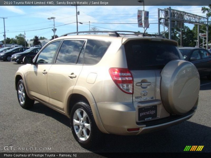 Sandy Beach Metallic / Sand Beige 2010 Toyota RAV4 Limited 4WD