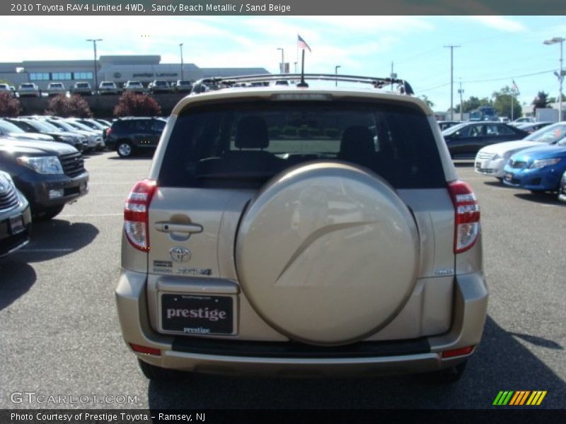 Sandy Beach Metallic / Sand Beige 2010 Toyota RAV4 Limited 4WD